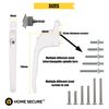 Home Secure™ Universal uPVC Window Handle Multi-Spindle - White