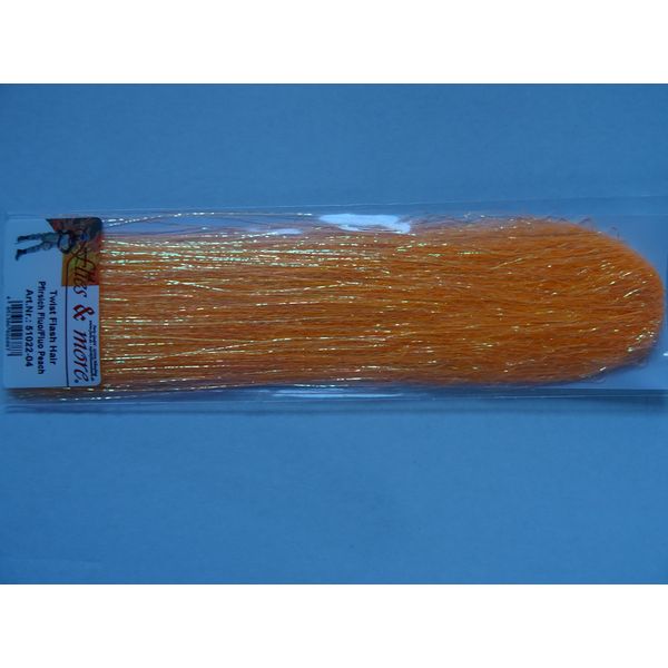 Binding Material - Twist Flash Hair UV - Colour Fluo Orange/Peach