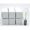6- C26 LED Replacement Light Bulbs for Electric Candle Lamps, E12 Base 0.7w 120v