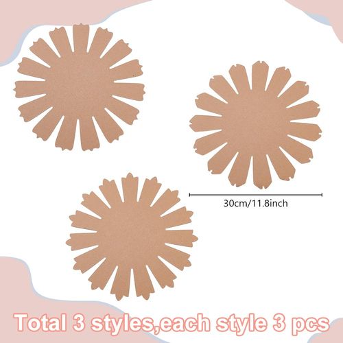FREEBLOSS 9pcs Woven Basket Base for Basket Weaving Petals Basket Making Forms for Beginners Woven Basket Paper Template for Basket Making Supplies Corrugated Paper Basket for Easter Activities