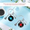 3 Pieces Vinyl Record Keychains, Music Element Keychains, Gift Keychains, Creative Keychains, Decorative Keychains