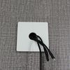 2Pcs Durable Pipe Wall Covers Shower Pipe Covers Plastic Split Square Pipe Plate Useful Wall Split Flange Decoration Square Escutcheon Plates(White)