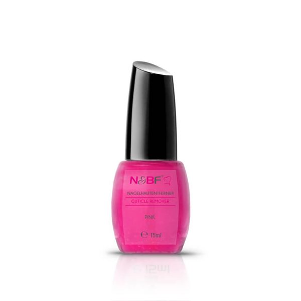 N&BF Nagelhautentferner 15ml Pink | Cuticle Remover Öl zum sanften Entfernen der Nagelhaut | Nagelhautöl vegan | Cuticle Oil mit pflanzlichen Ölen