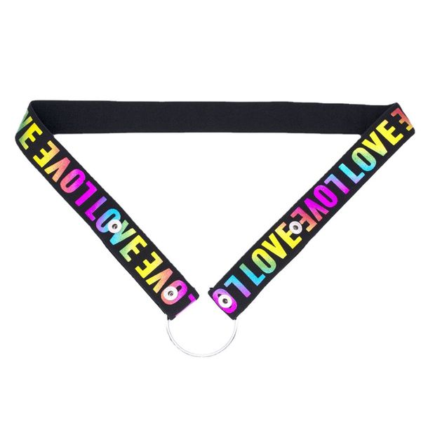Men's Auxiliary Belt Chastity Lock Fixing Belt Elastic Elastic Gay Underwear Ring Chastity Belt Two Directions Colorful