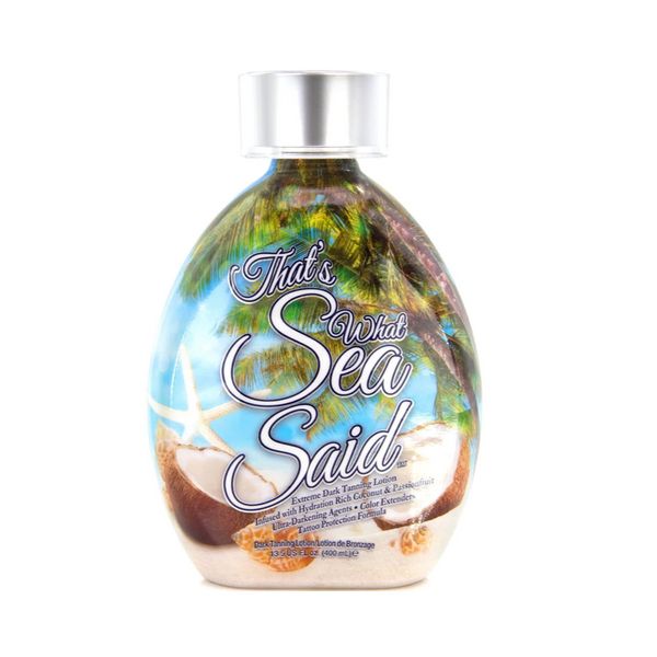 That's What Sea Said Tanning Lotion Safe for Face Body and Tattoo Coconut Oil 400ml, 1 Pack