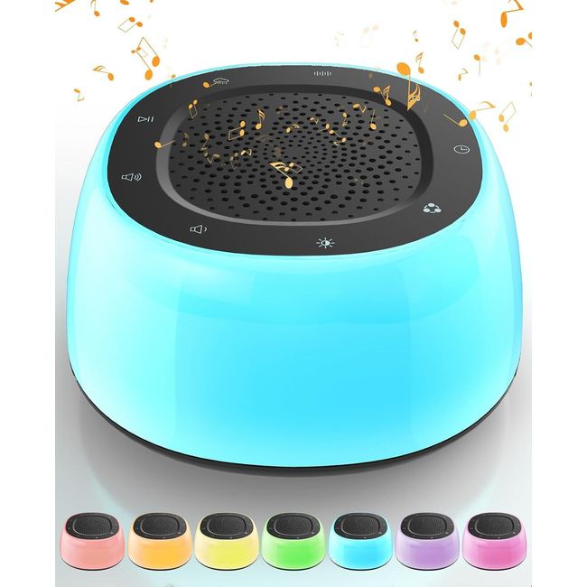 Sound Machine Baby Kids with Light, White Noise Sound Machine for Sleep