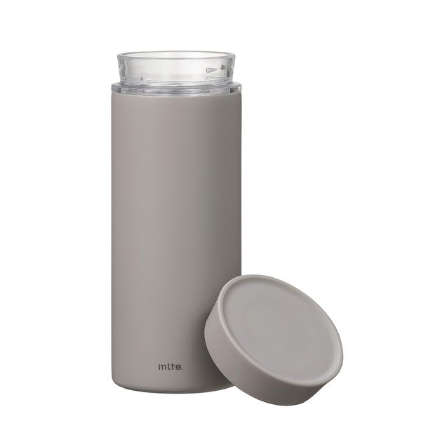 CBJAPAN Mlte Water Bottle, Gray, Dishwasher Safe, 11.8 fl oz (350 ml), Direct Drinking, Stainless Steel, Vacuum Insulated, EL Bottle