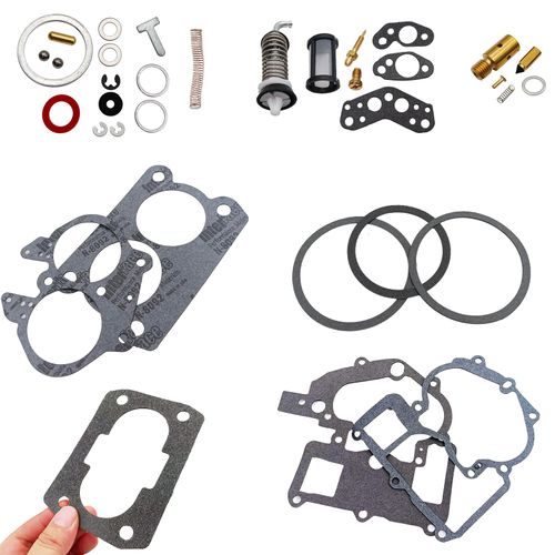 Carburetor Rebuild Kit With float, Replacement for Mercury Marine 3.0L 4.3L 5.0L 5.7L Mercarb 2 BBL, 3302-804844002 1389-9562A1 1389-9563A1 1389-9564A1 1389-9670A2 1389-806077A2