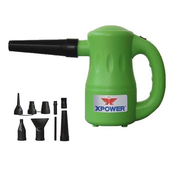 XPOWER B-53 Airrow Pro 115V Pet Hair Dog Dryer Blower Duster Air Pump - Green