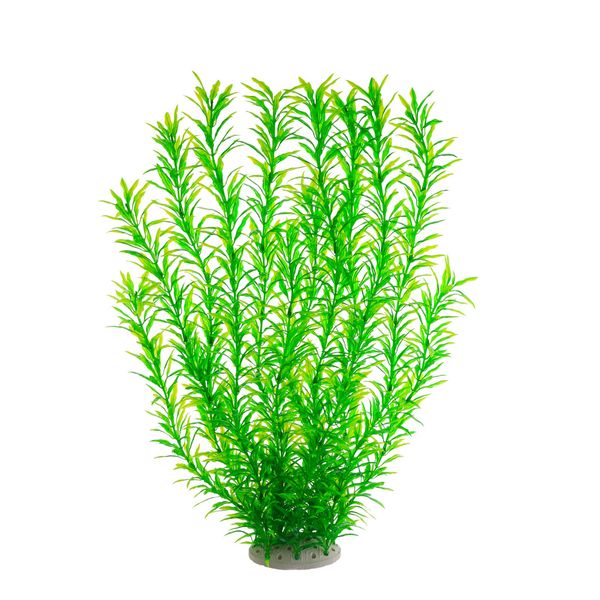 Aquarium Plastic Plants Large, Artificial Plastic Long Fish Tank Plants Decoration Ornaments Safe for All Fish 21 Inches Tall (J07 Green)