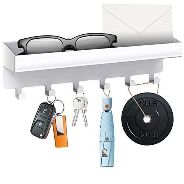 KingAcc Key Holder for Wall Decorative, Wall Mounted Key and Mail Organizer,