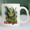 Azeeda Clever Girl Velociraptor Dinosaur Mug