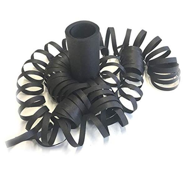 PARTY DISCOUNT Luftschlange Standard, schwarz, 1 Rolle
