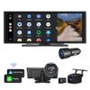 CAM+Portable Android Auto CarPlay 10.2" IPS Touch Car Stereo Radio Bluetooth DVR