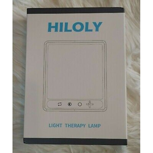 Hiloly Light Therapy Lamp UV-Free 10,000 Lux Sun Lamp with Adjustable & Color