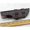 Dark Brown Thick Leather Tracker Sheath Blade Knife Blanks Knives Case Large Big