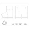 Bulk Bin With Lid-8in Wide Comp (Wall Mount/Countertop)