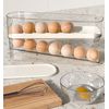 Bnimtm Rolling Egg Storage, Egg Holder Fridge, Space Saving Egg Holder for Refrigerator Storager, Egg Holder Storage