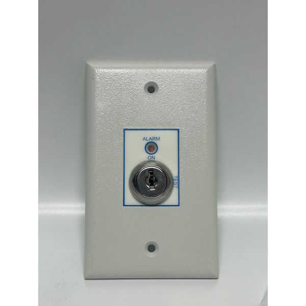EDWARDS (SD-TRK) Remote Test Station: Surface Single Gang Box Mounting Alarm/Tro
