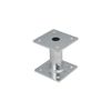 Heavy Duty Galvanised Elevated Post Base Support Fence Foot (Size: 100 x 100mm)