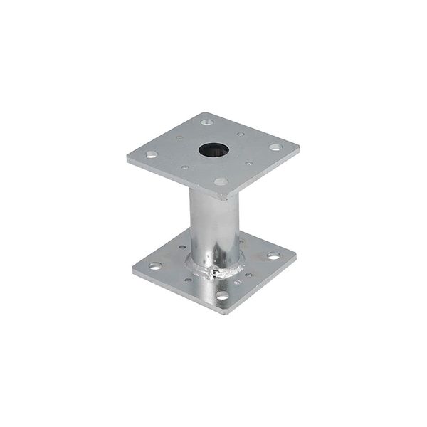 Heavy Duty Galvanised Elevated Post Base Support Fence Foot (Size: 100 x 100mm)