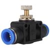 Throttle Check Valve 4 mm Push In Quick Connector Throttle Valve Industrial Quality