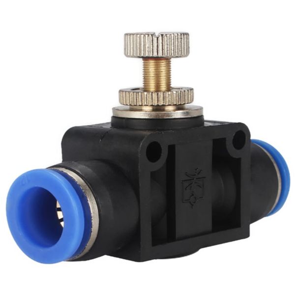 Throttle Check Valve 4 mm Push In Quick Connector Throttle Valve Industrial Quality