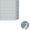 Leitz Plastic Index 1-10 A5 Polypropylene 10 Sheets Grey