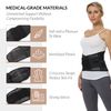 NeoTech Care Adjustable Double Pull Lumbar Brace/Lower Back Belt (Black, Size S)