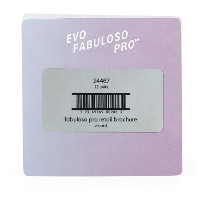 Evo Fabulose Pro Retail Brochure (Z-Card)