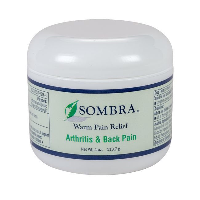 4 oz. Jar of SOMBRA WARM THERAPY ALL NATURAL PAIN RELIEVING Gel (FREE SHIPPING)