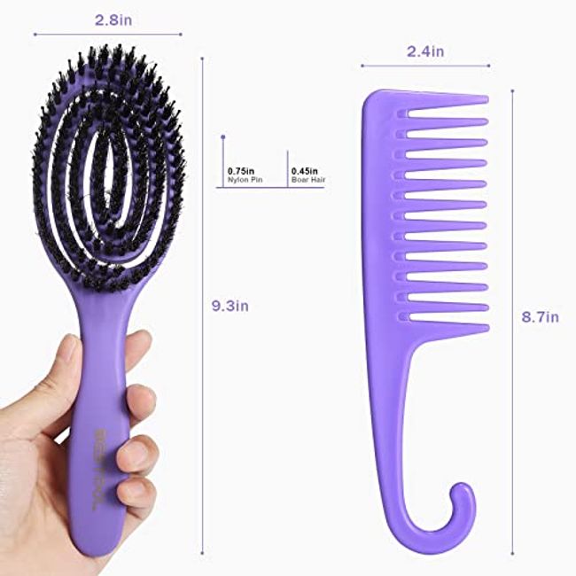 Hair Brush, Curved Vented Detangling Hair Brushes For Women Men