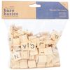 Bare Basics Wooden Tile Letters, Light Wood, 200 Pieces