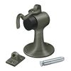 3-3/4" Height Floor Mount Door Stop With Rubber Bumper With Hook & Eye Antique