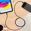 BoxWave Cable Compatible with Infinix Zero 6 - DirectSync - USB 3.0 A to USB 3.1 Type C, USB C Charge and Sync Cable - 6ft - Black