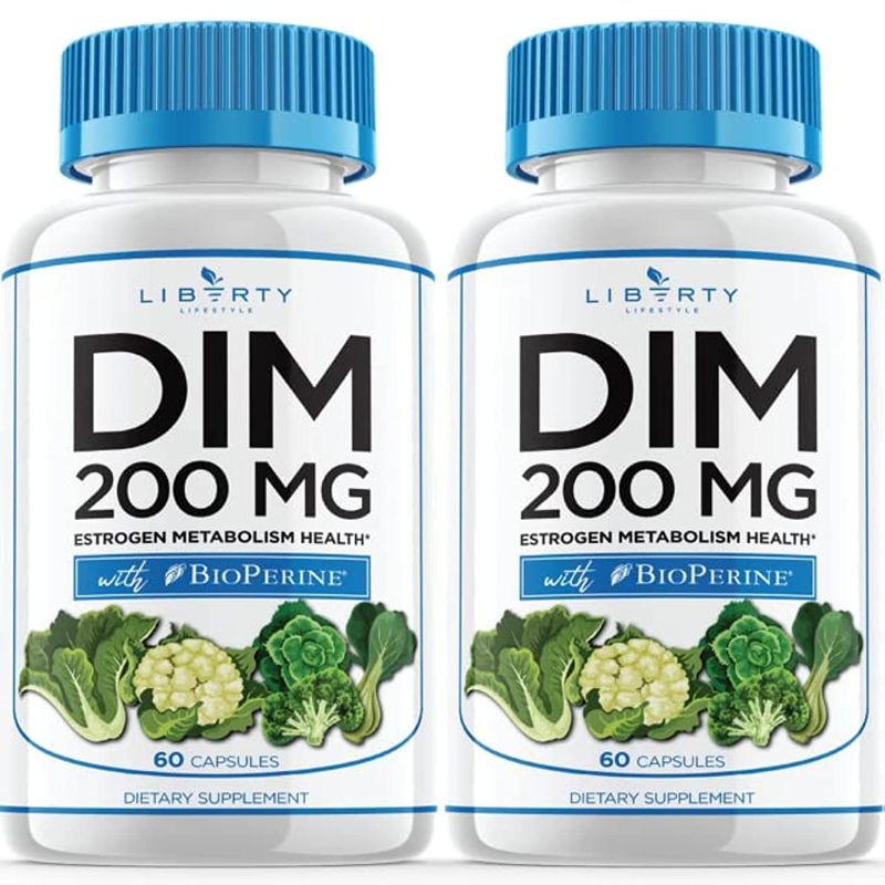Liberty Lifestyle DIM Supplement 200mg - DIM Diindolylmethane Plus ...