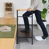 Entrance Stand, Width 23.6 inches (60 cm), Handrail Included, Stepladder, Entryway, Step Compact,