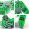 Wireless Controller for PS2 Dual Shock, Gamepad Remote Compatible with Playstation 2 (Clear Green)