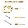 sourcing map 10pcs Gold Cabinet Knobs, Zinc Alloy Drawer Knobs with Screws, Kitchen Hardware Drawer Pulls for Cupboard Wardrobe Dresser Drawer