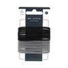 My Style Pack of 22 Thin Hair Elastics Black / Grey