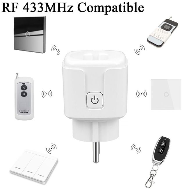 EU Wireless Socket Plug 16A with Kinetic Remote Control