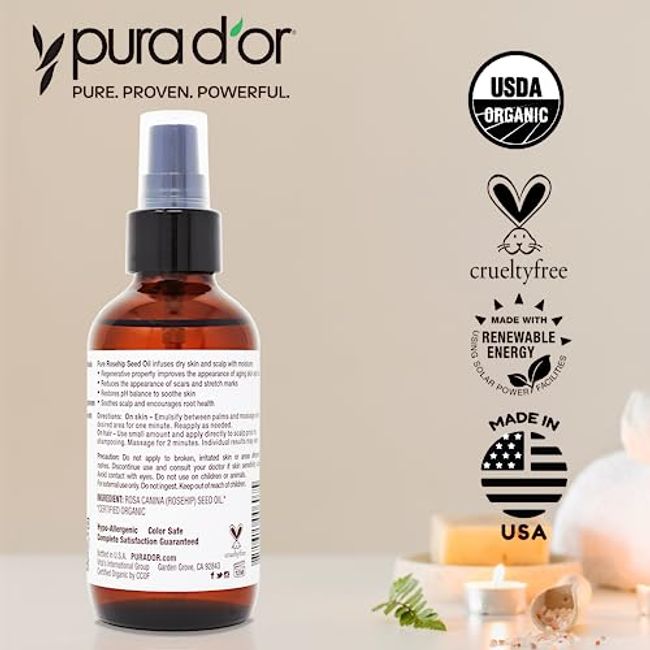 PURA D'OR Hair Thinning Therapy Energizing Scalp Serum 4oz Reviews 2023