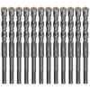 12Pcs 5/8" x 8" SDS Plus Drill Bit Carbide Tip Drill Bit for Masonry Stone Rock