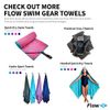 Flow Swim Chamois - Quick Dry Towel for Swimming, Diving, Triathlons, and Other Water Sports (Blue)