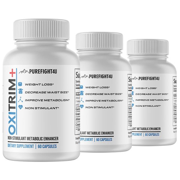 OXITRIM+ Dietary Supplement 3 Bottles 180 Capsules