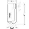 KS Tools 515.1130 1/2" Hexagon impact socket, deep, 30mm