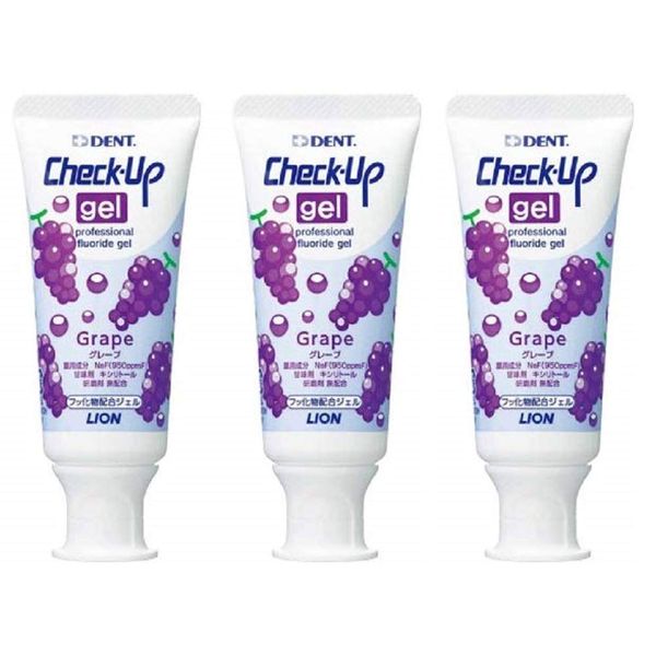 Lion Check Up Gel Grape 60g (3 Pack)