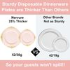 350PCS Pink Plastic Plates - Pink Plastic Dinnerware Sets for 50 Guests - 100 Pi