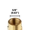 3/8" Brass Compression x 3/8" NPTF Female Pipe Thread Straight Adapter Fitting | 366-06-06