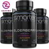 3 Pack Black Elder Berry Extract Vit C Ginger Zinc Immune Support Antioxidant180